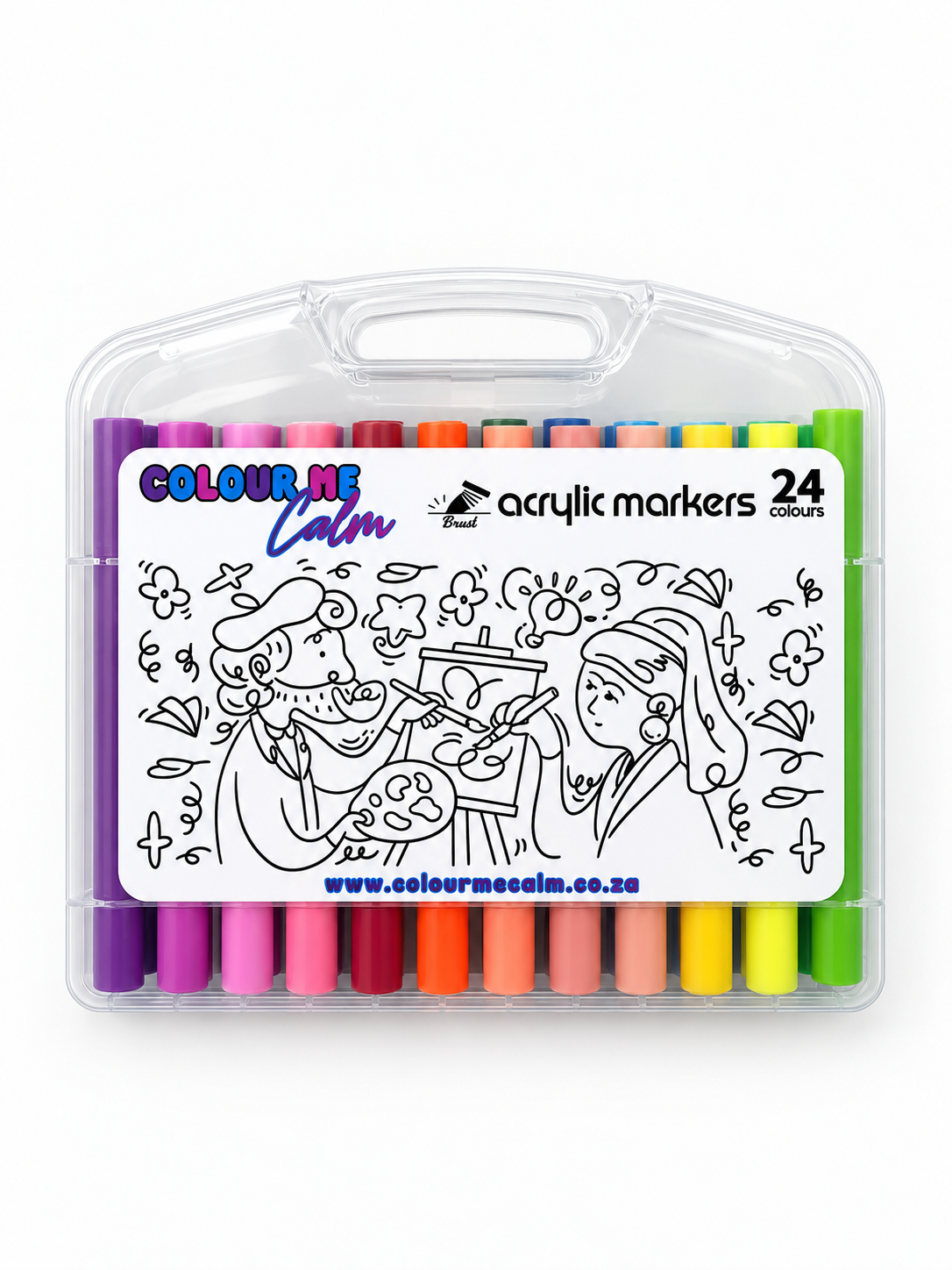 Colour Me Calm Acrylic Markers 24 Colours 🎨✨