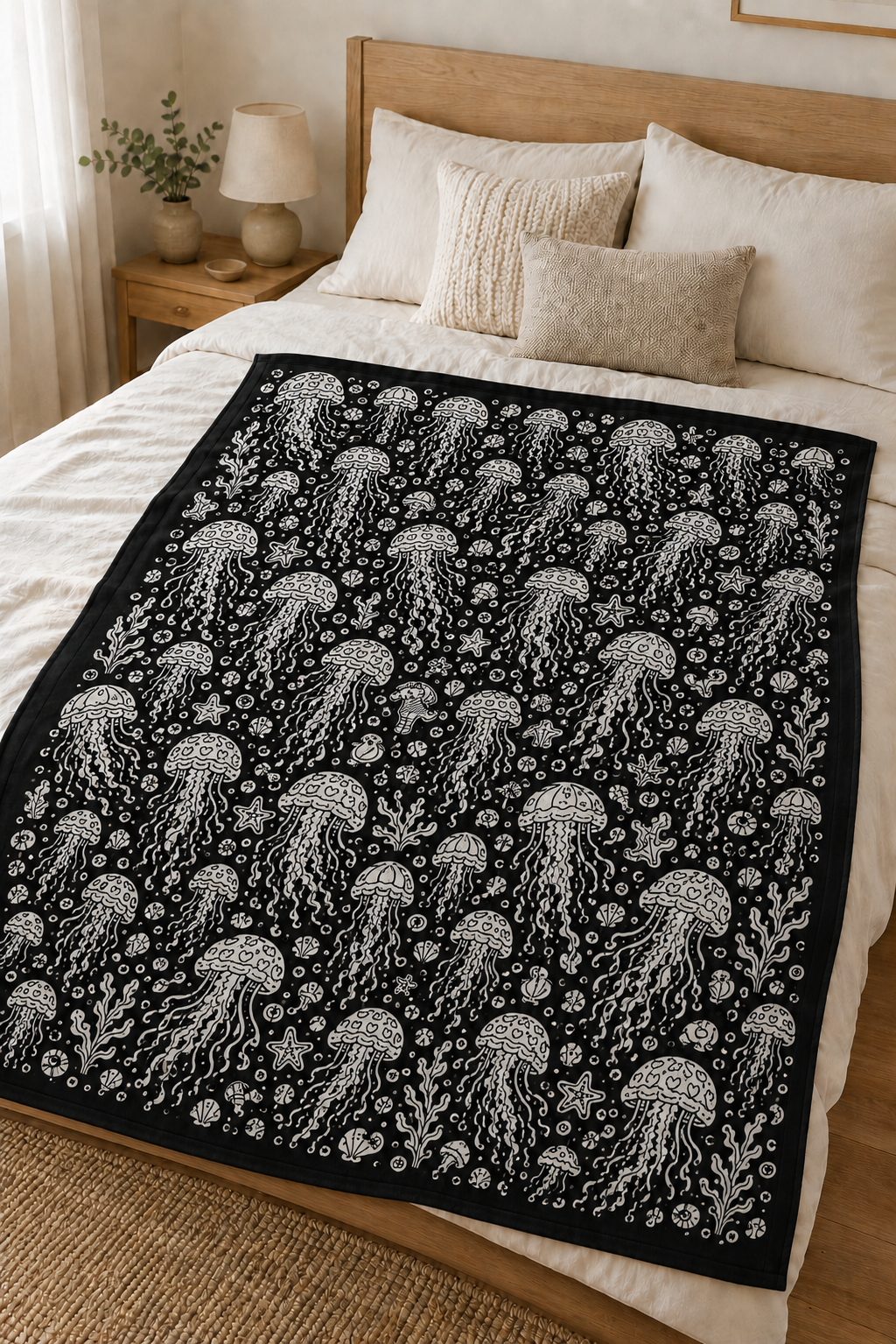 Jellyfish Doodle Blanket
