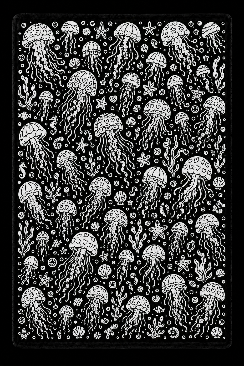 Jellyfish Doodle Blanket
