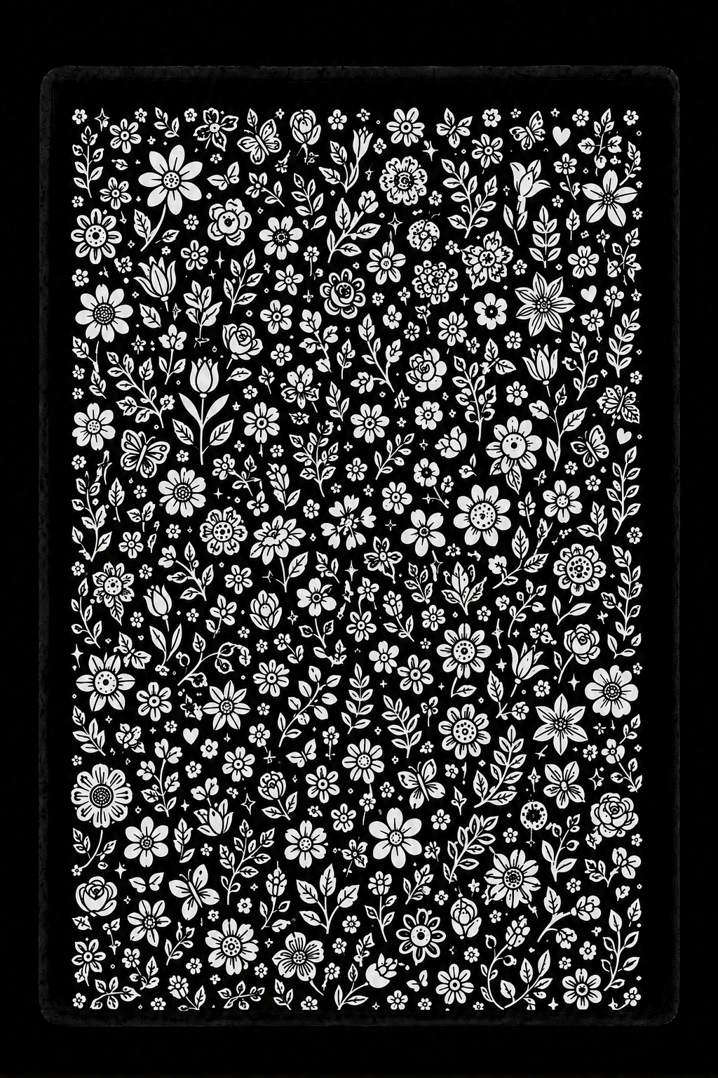 Floral Doodle Blanket