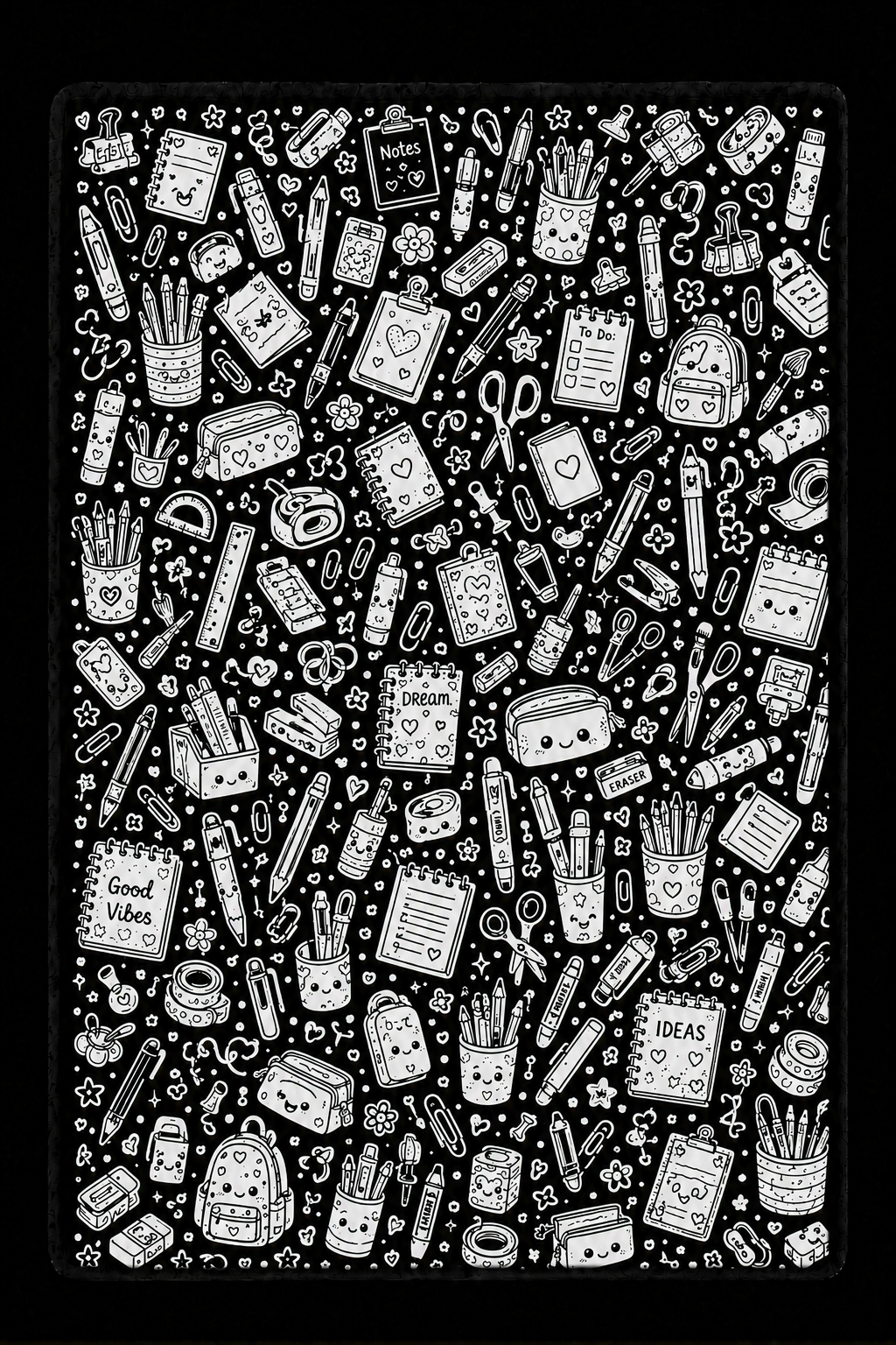 Stationery Doodle Blanket
