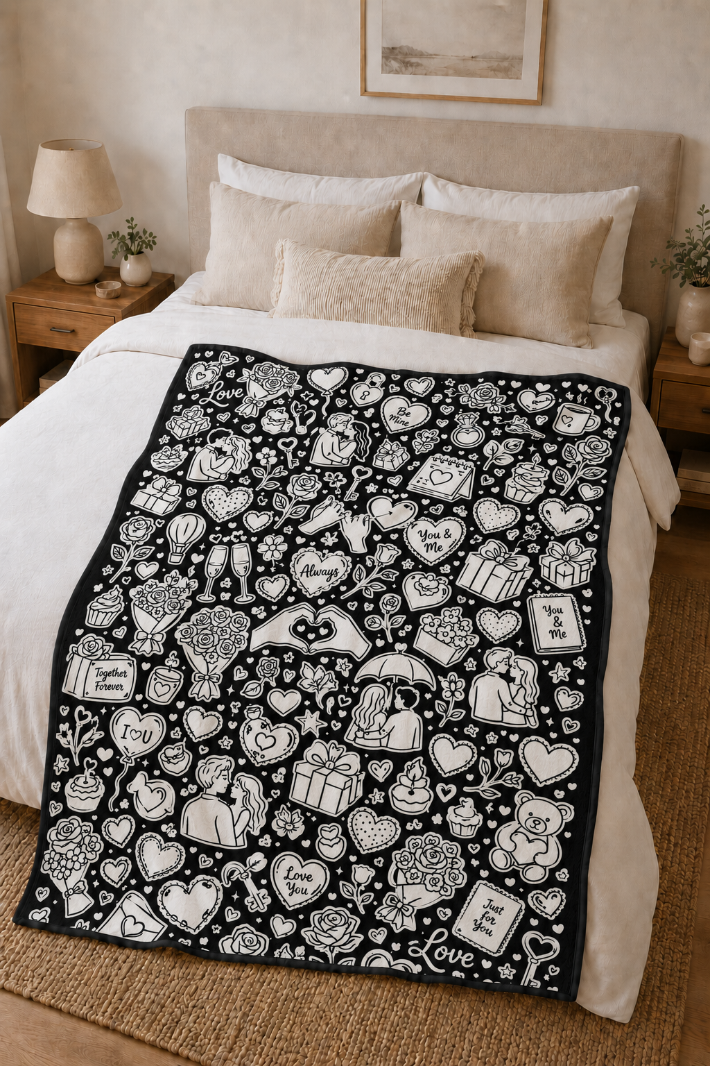 Love Doodle Blanket
