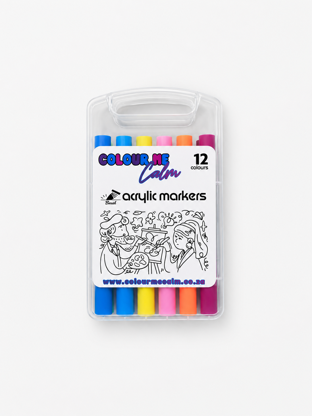 Colour Me Calm Acrylic Markers 12 Colours 🎨✨