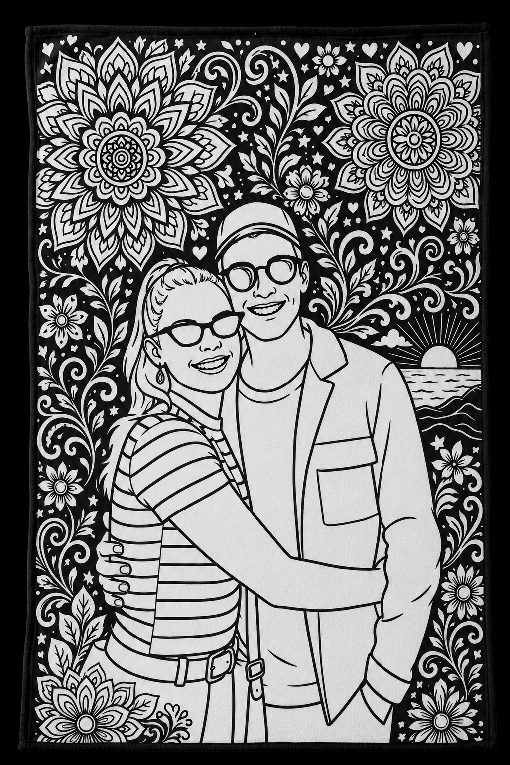 Personalised Doodle Blanket