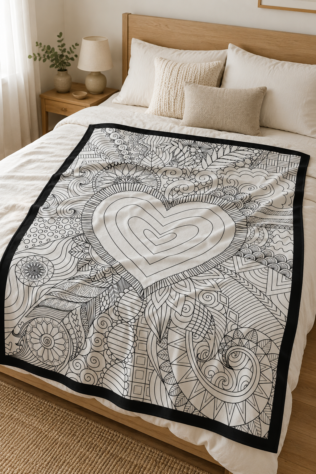 Heart Mandala Blanket