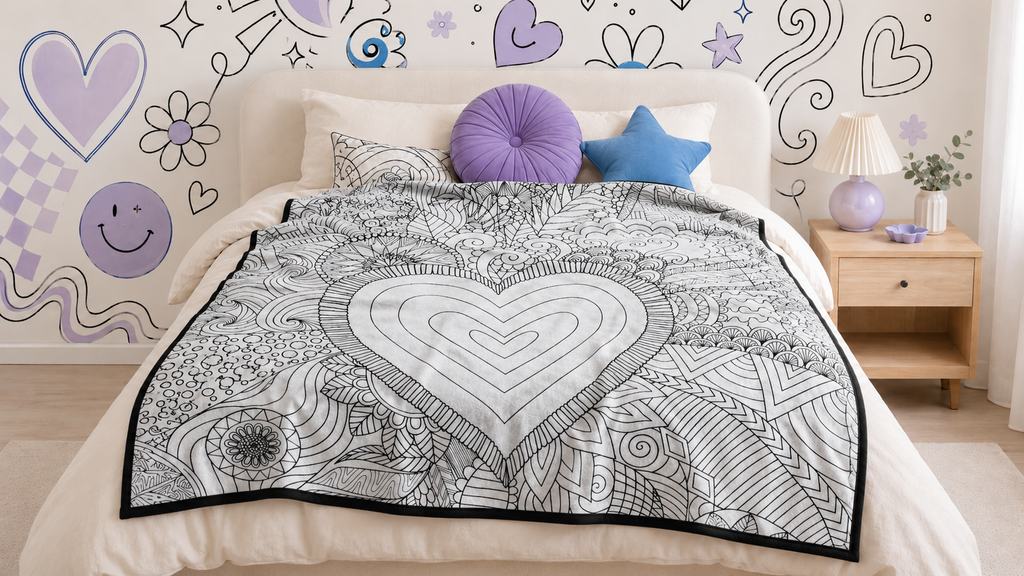 Heart Mandala Blanket
