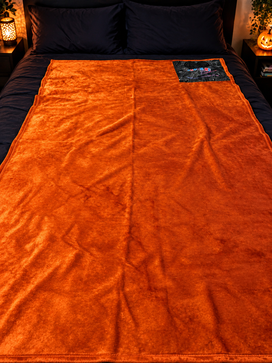 🎃 October Exclusive Orange Halloween Colourable Blanket 👻✨