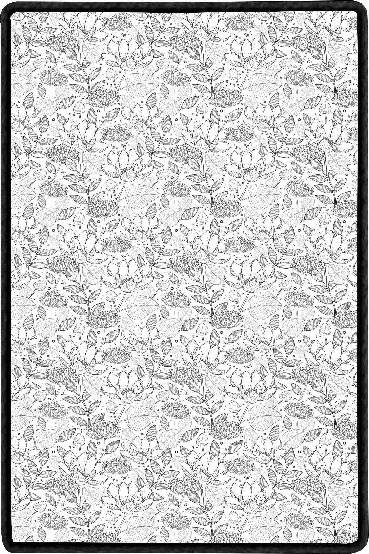 Floral & Leaf Blanket