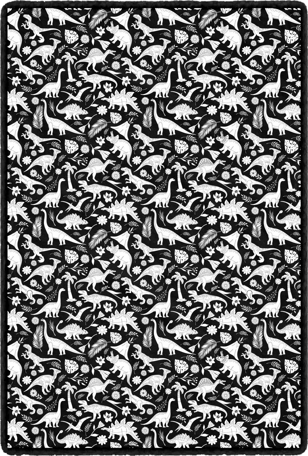 Dinosaur Doodle Blanket