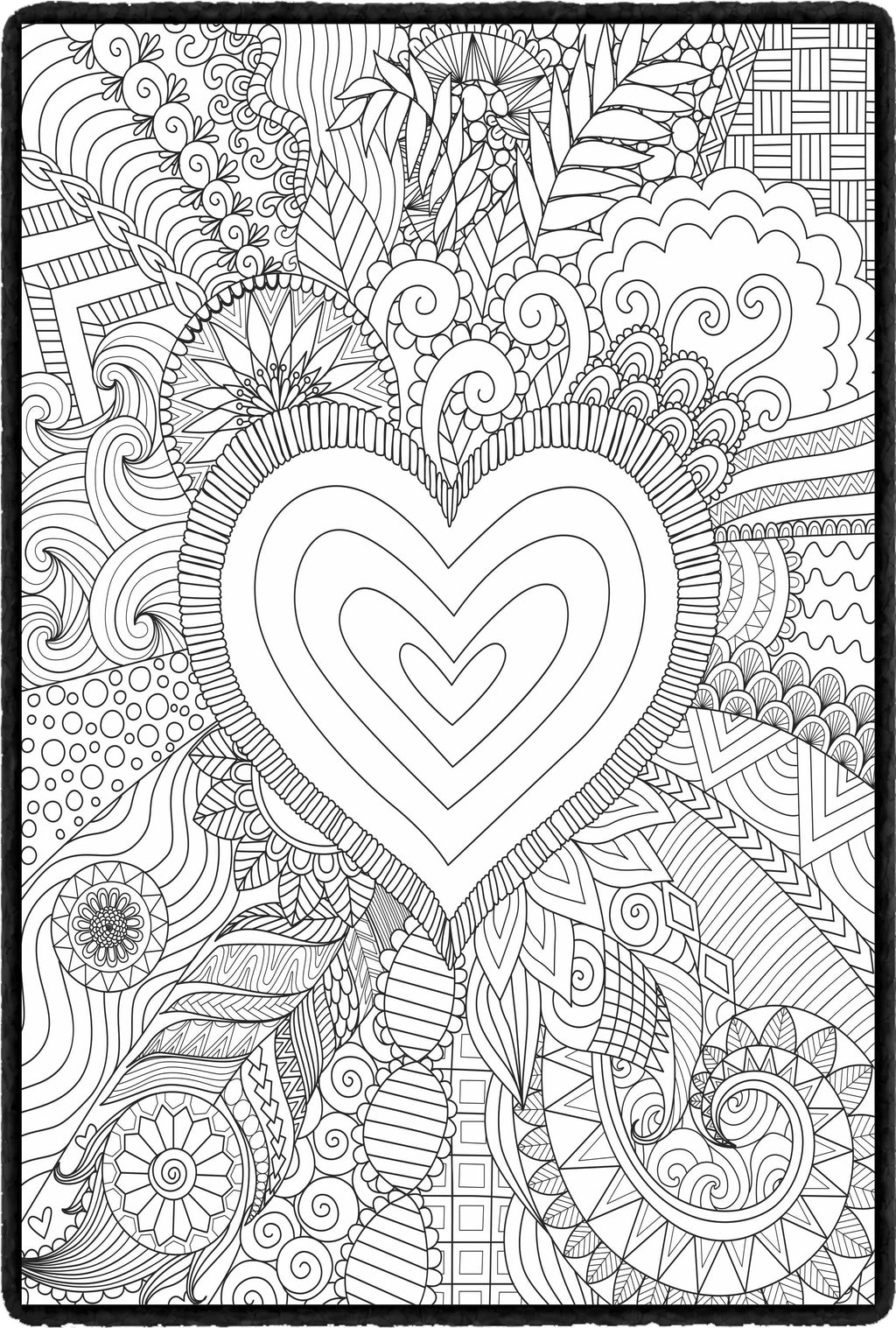 Heart Mandala Blanket