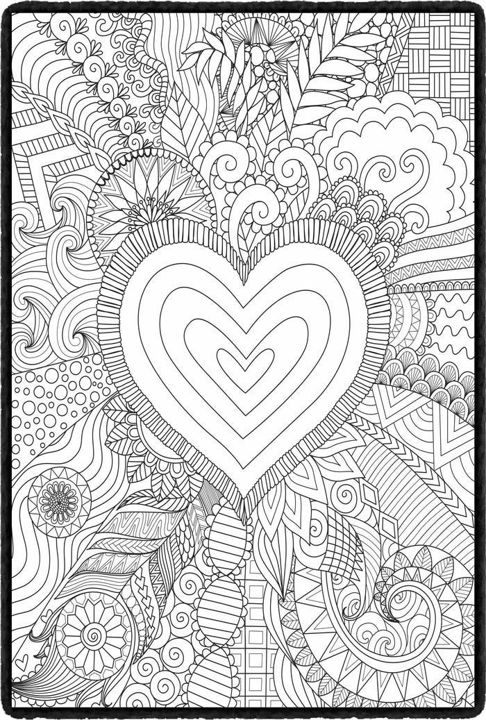Heart Mandala Blanket