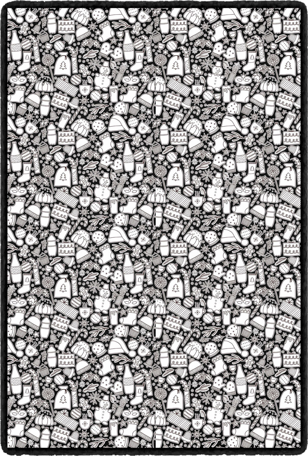 Christmas Doodle Blanket
