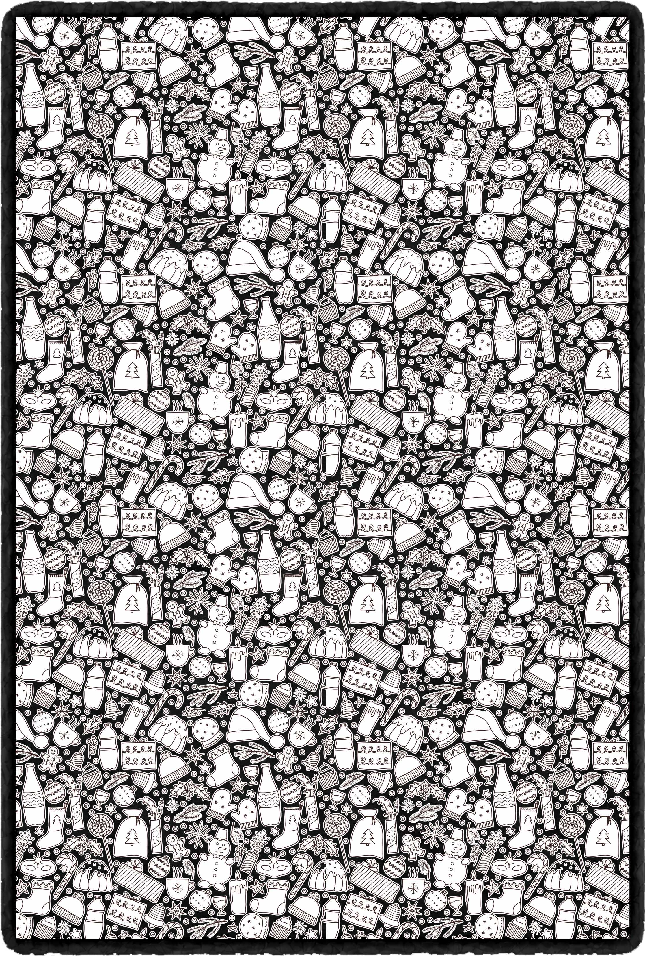 Christmas Doodle Blanket