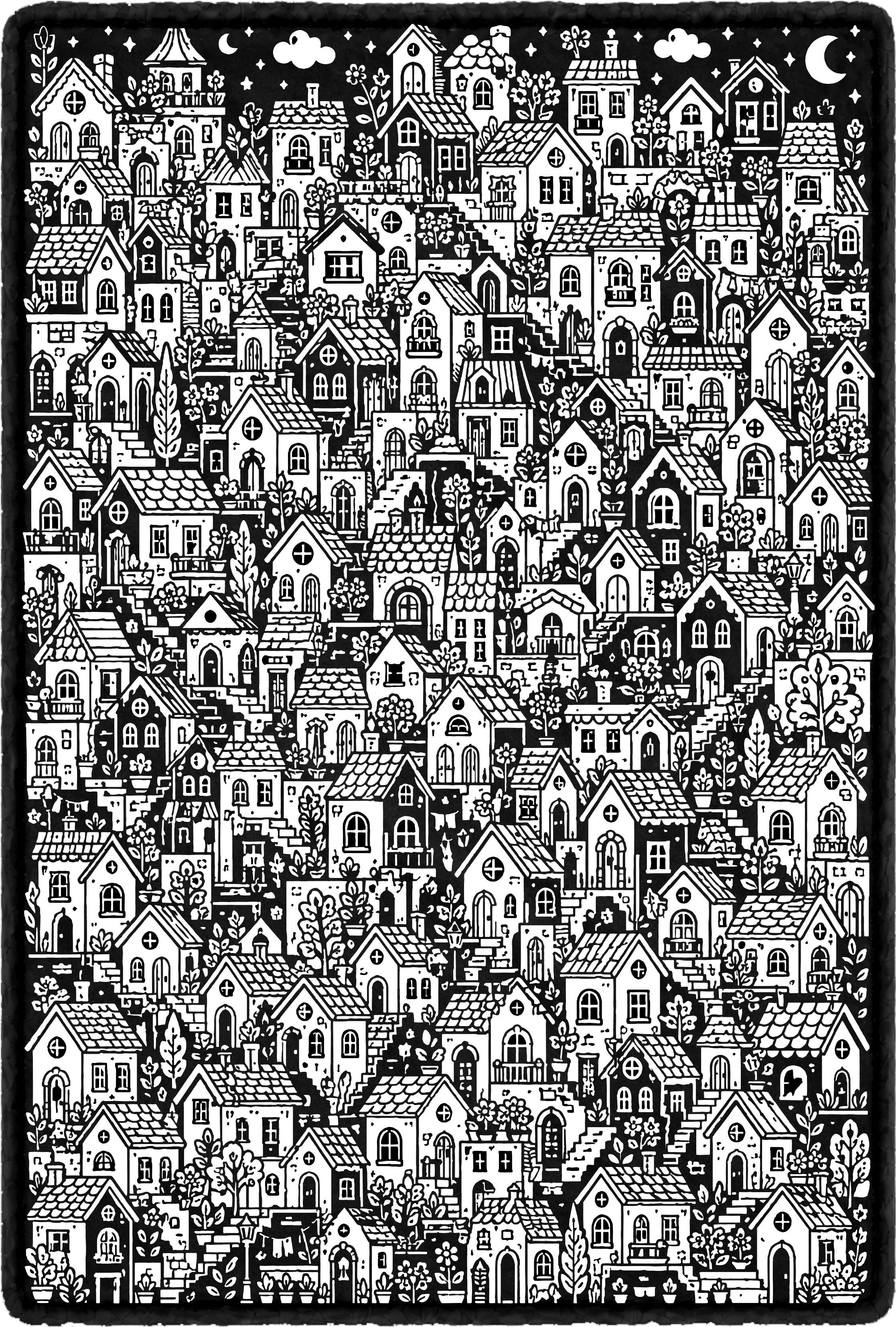 House Doodle Blanket